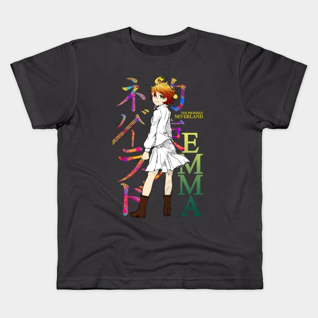 Yakusoku no Neverland / the promised neverland Kids T-Shirt by TheDressCodes